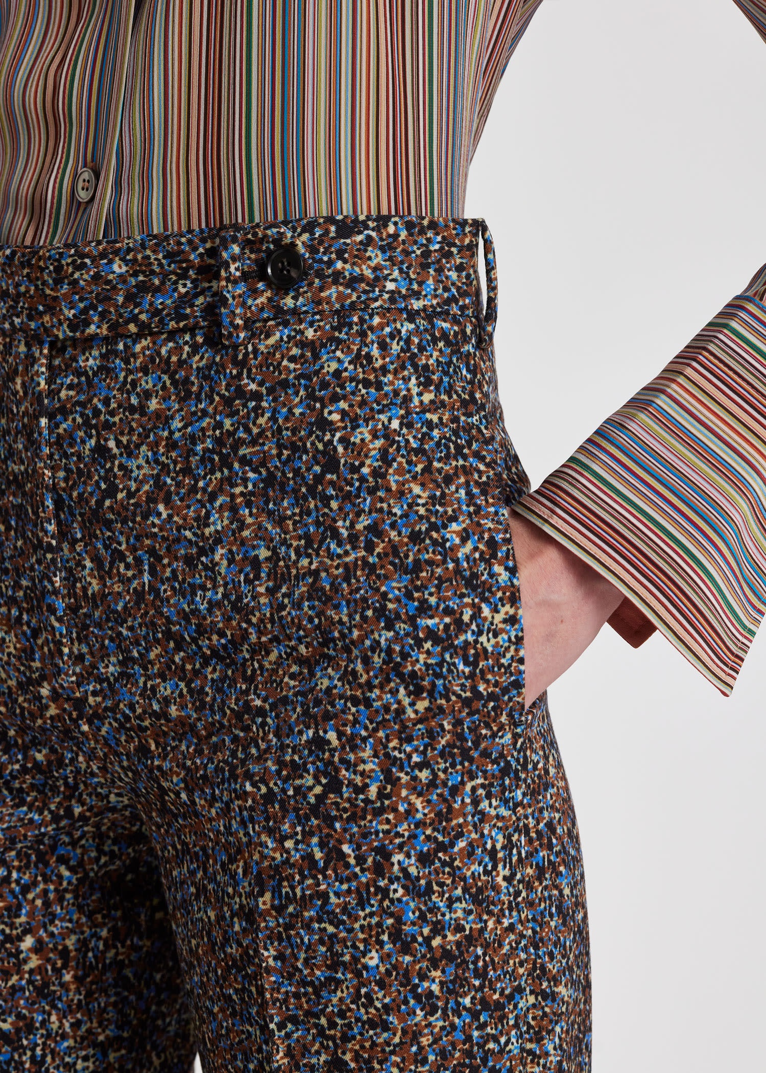 'Fleck' Wool Wide-Leg Pants - 5