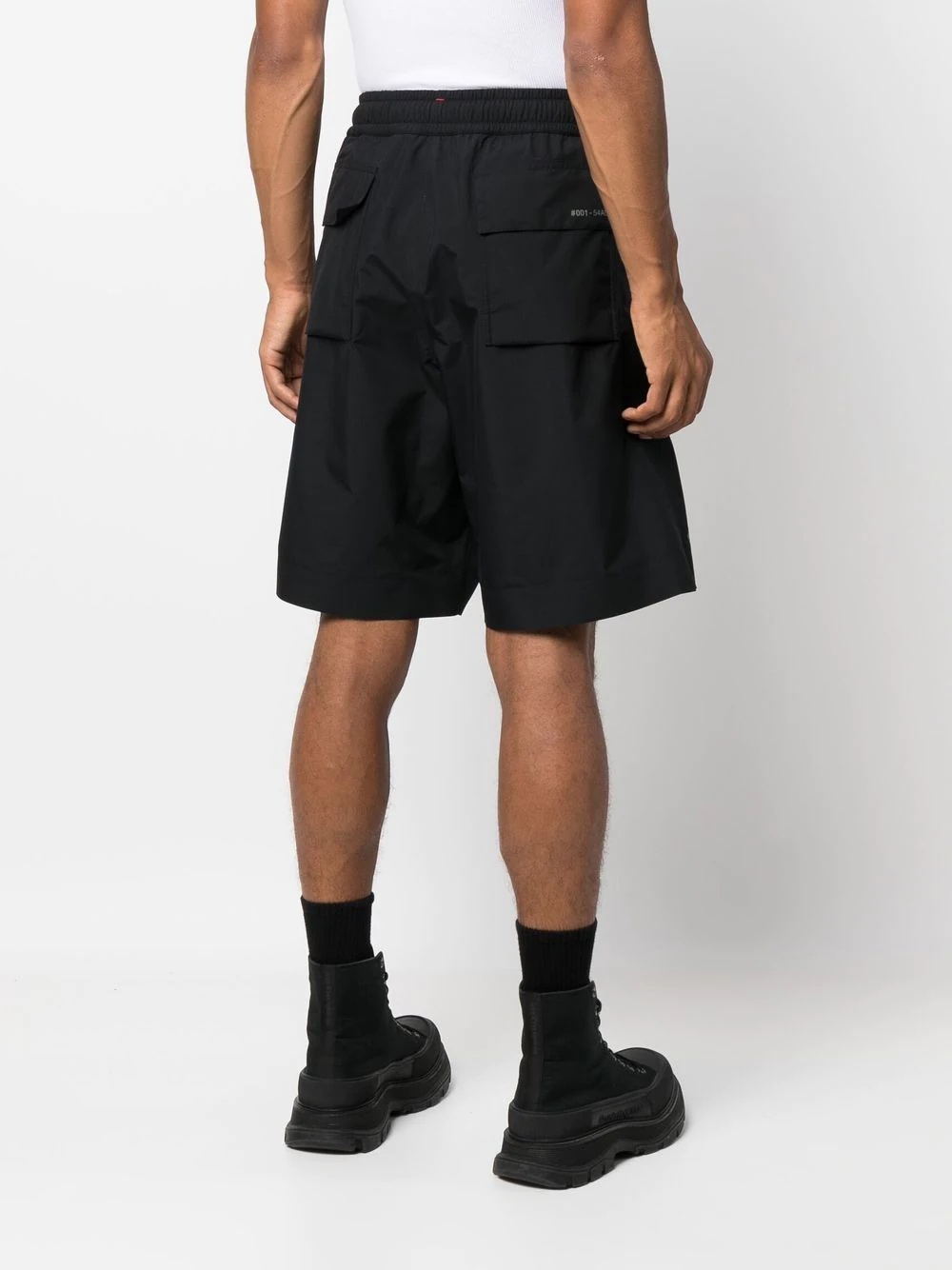 elasticated-waist cargo shorts - 4