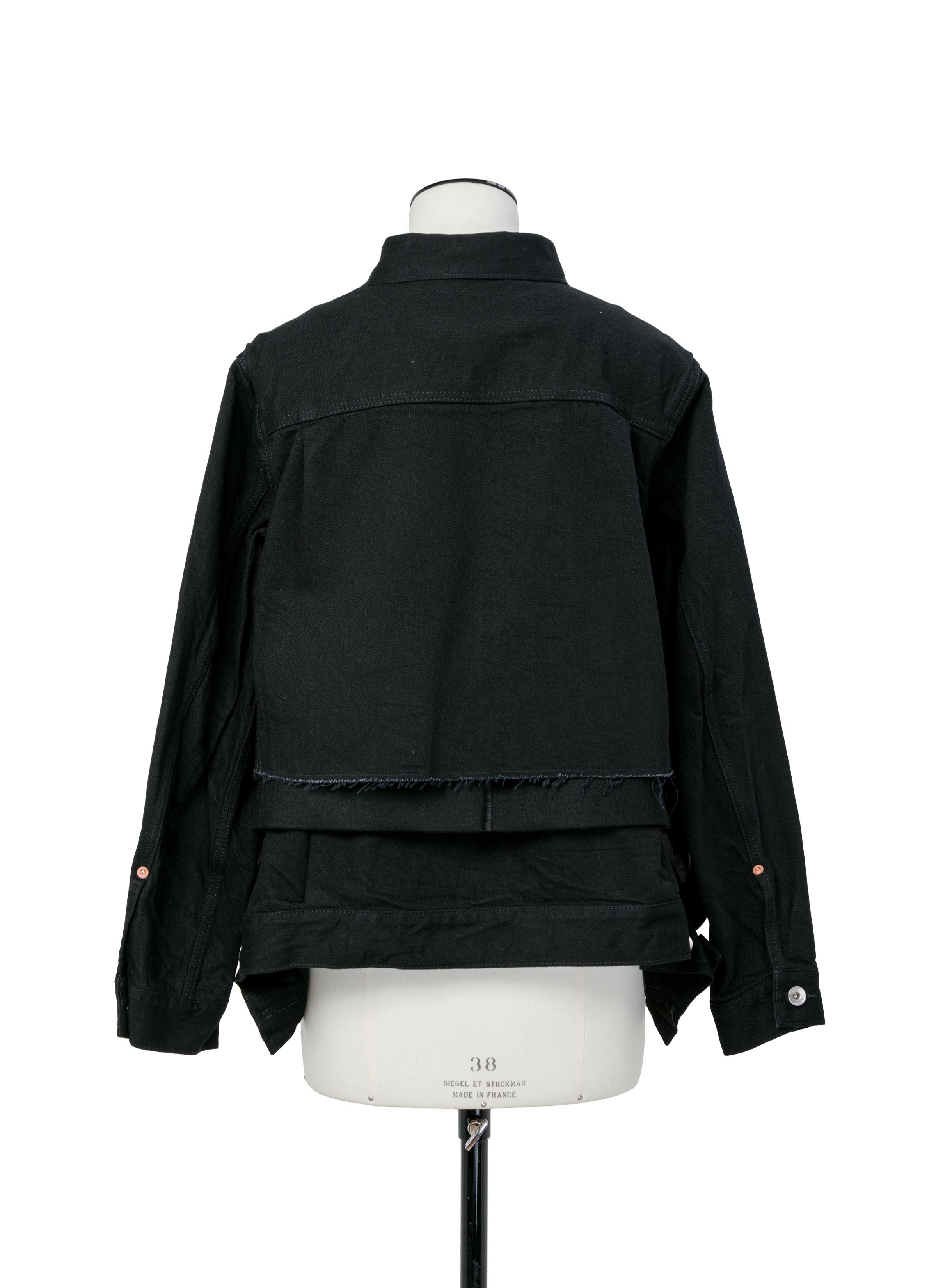 Denim x Wool Melton Jacket - 4