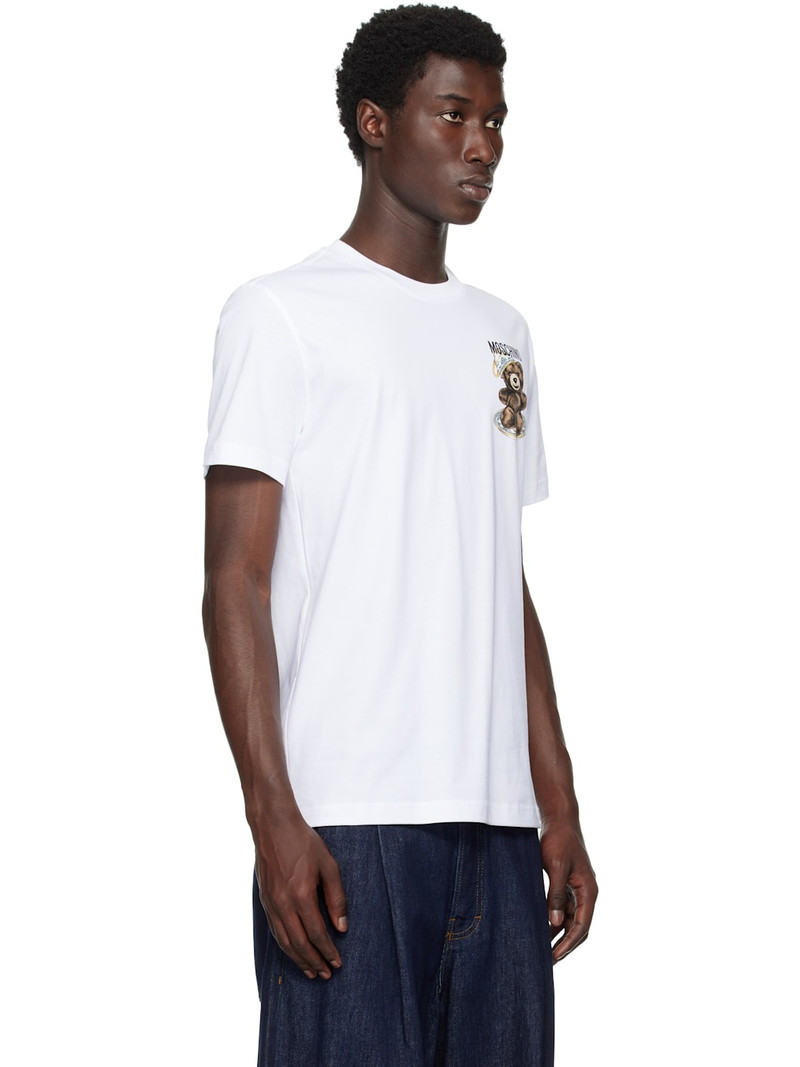 테디 베어 프린트 Crewneck 티셔츠 2