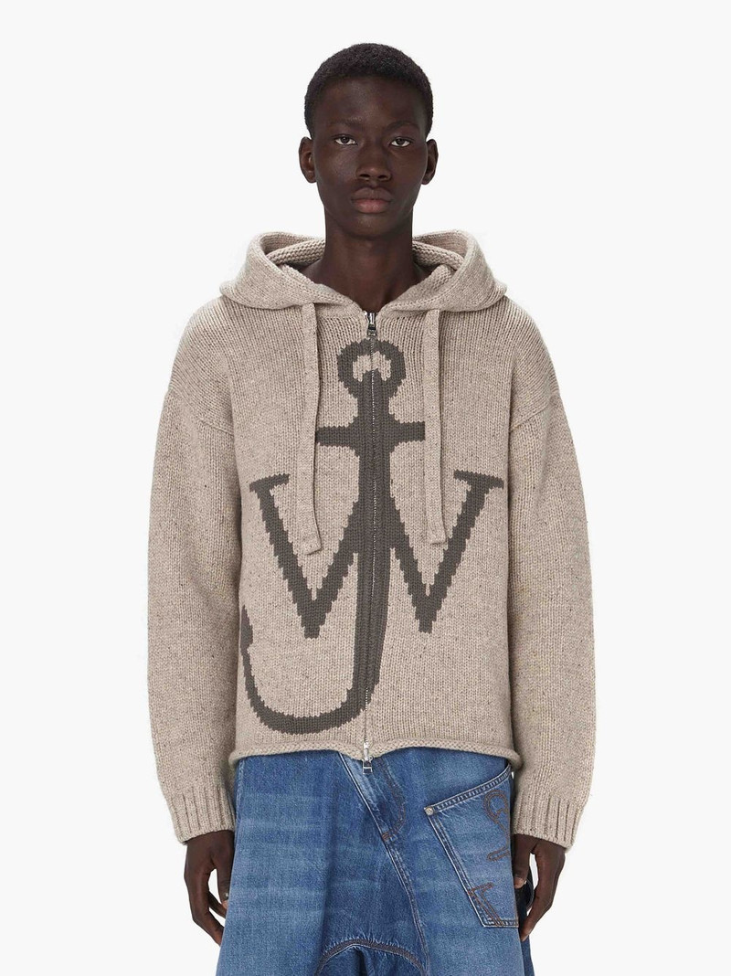 JW Anderson ZIP FRONT ANCHOR HOODIE outlook