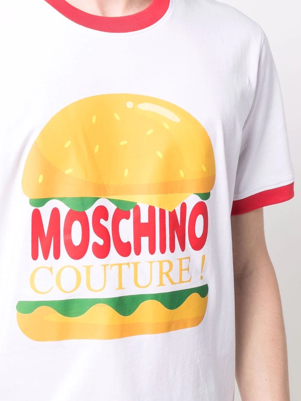 Burger graphic crewneck T-shirt - 5