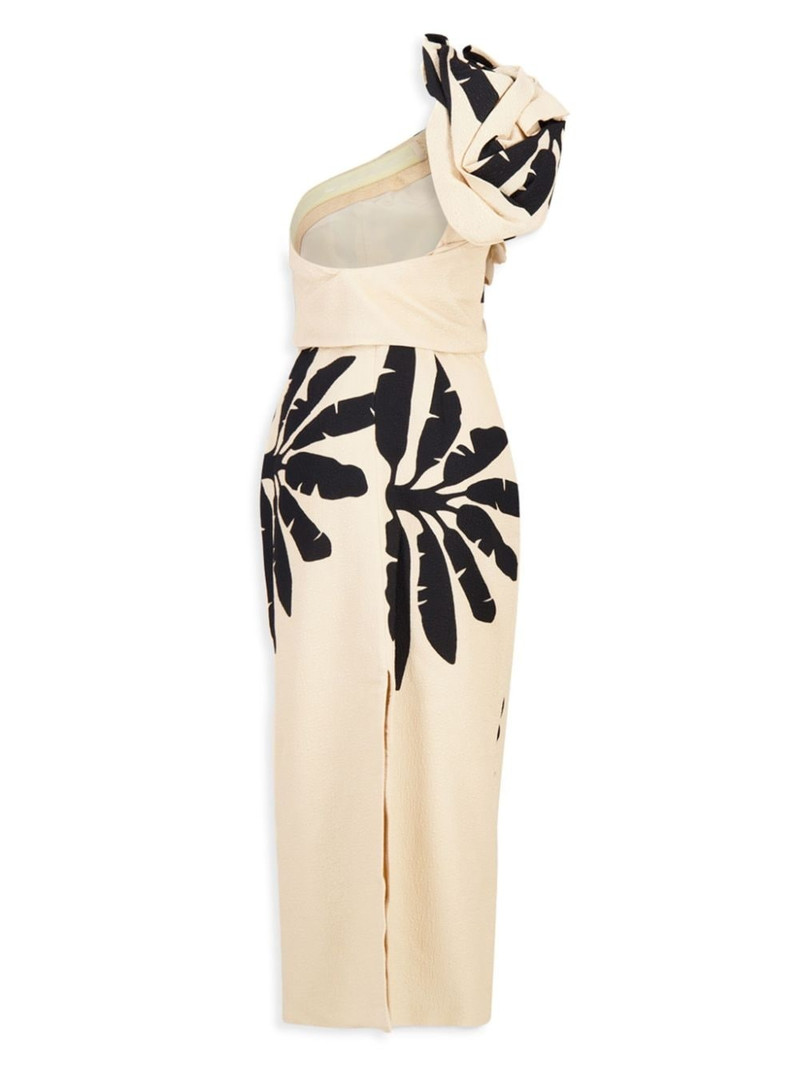 Johanna Ortiz Oneshoulder Coyote Dance silk midi dress outlook