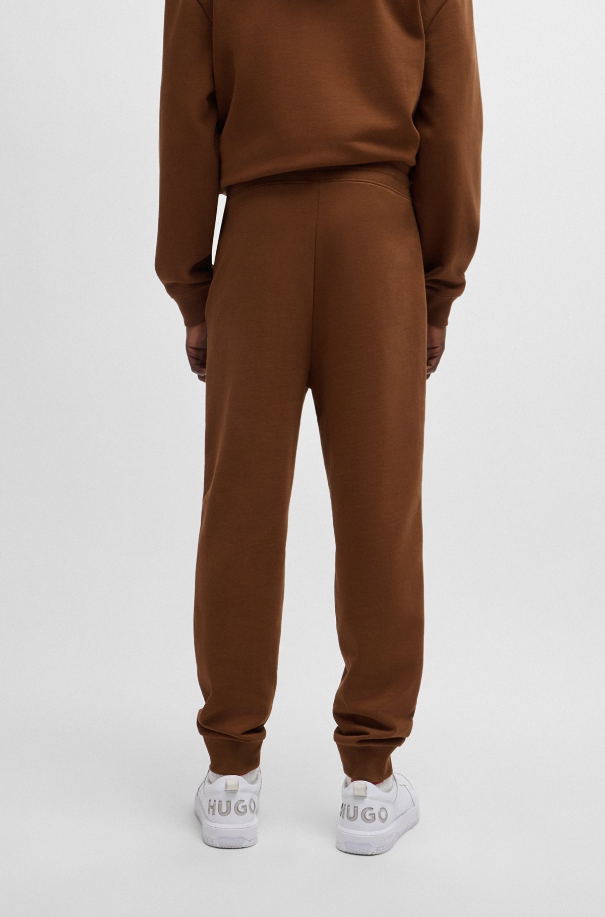 COTTON-TERRY TRACKSUIT BOTTOMS WITH LOGO PRINT - 5