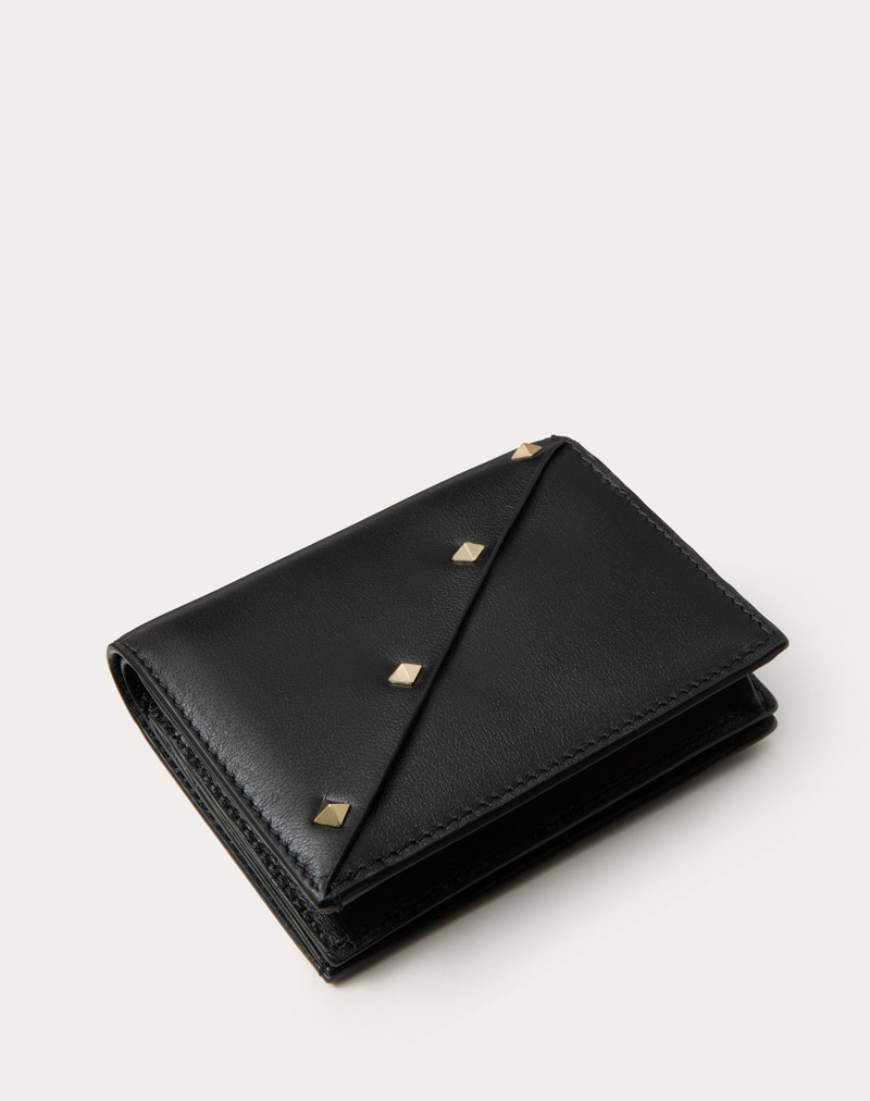 SMALL VALENTINO GARAVANI ROCKSTUD WISPY CALFSKIN WALLET 3