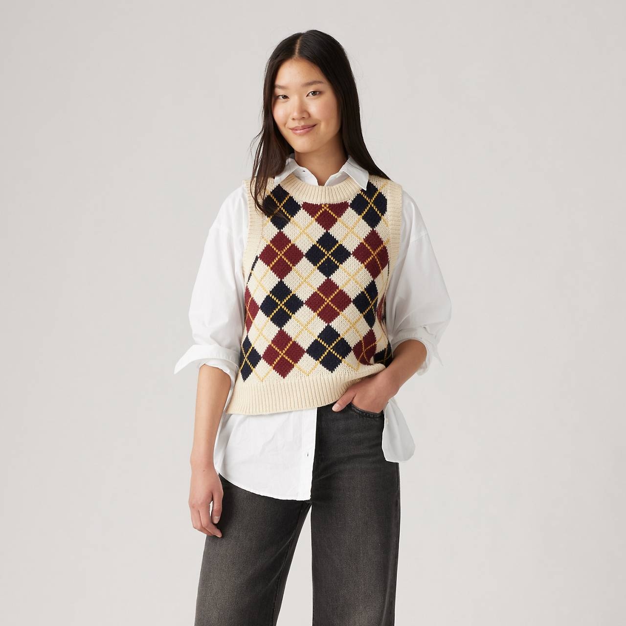 COLLEGIATE ARGYLE VEST - 2