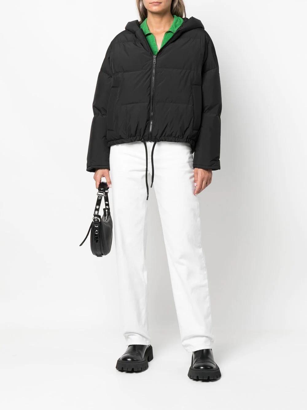 reversible hooded puffer jacket - 2