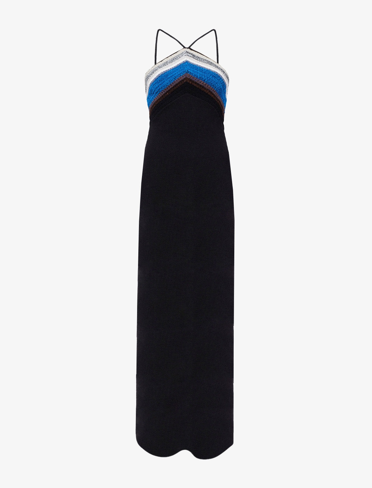 Proenza Schouler Naomi Dress in Crochet Stripe Knit - SP2437660EKY228S002 |  REVERSIBLE
