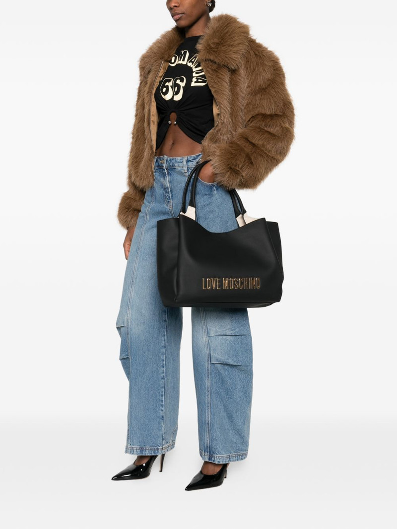 Moschino logo-detail tote bag outlook