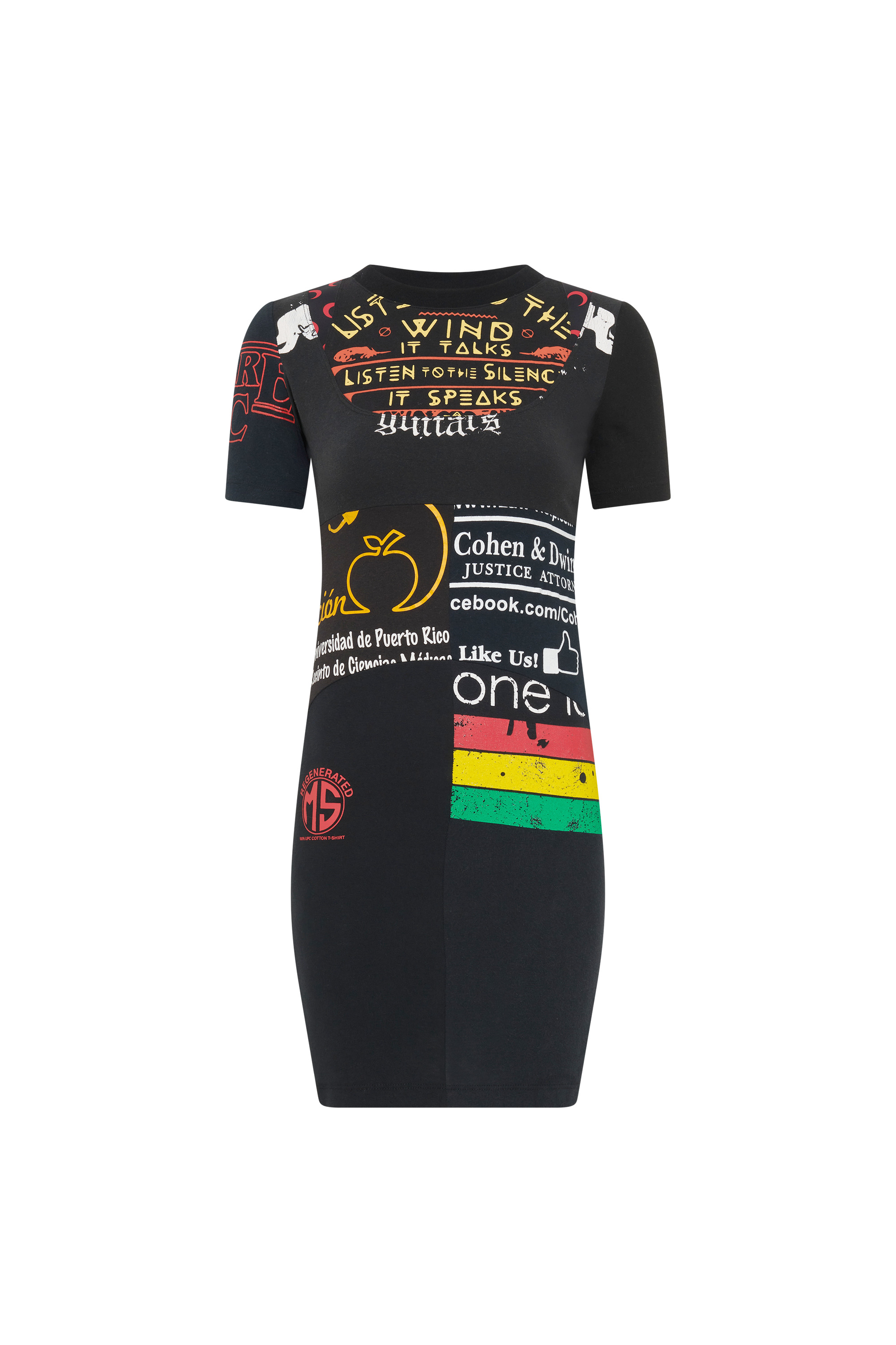 Upcycled Graphic T-Shirts Mini Dress - 13