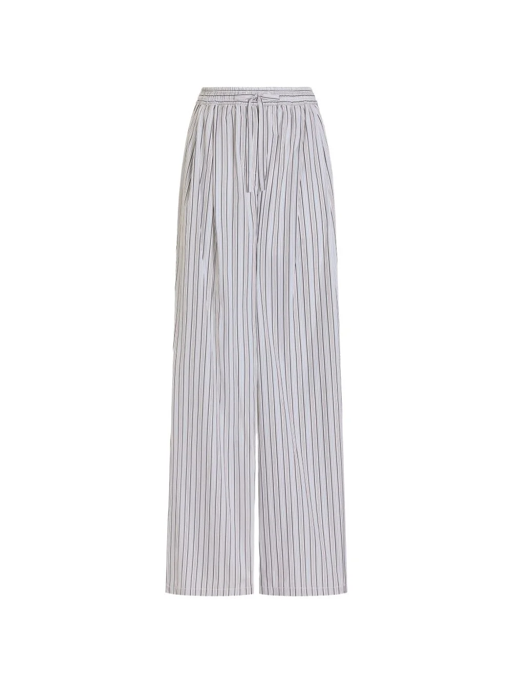 striped poplin trousers - 1