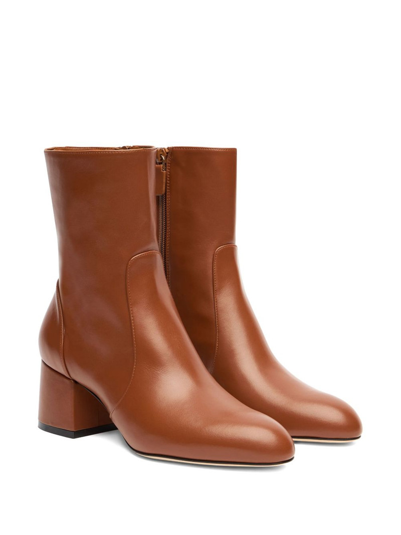 Stuart Weitzman zip block heel essentialist zip 60 ankle boots outlook