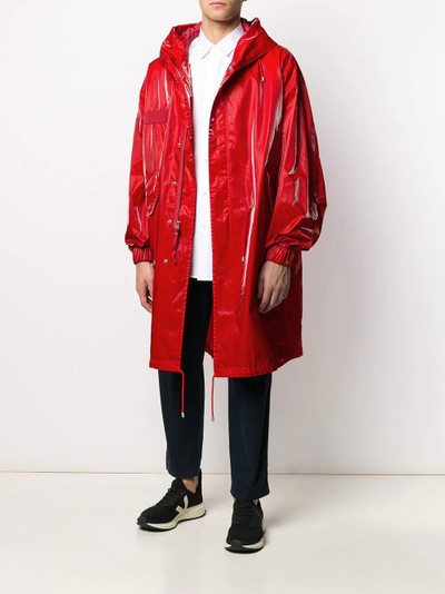 Mr & Mrs Italy high-shine raincoat outlook