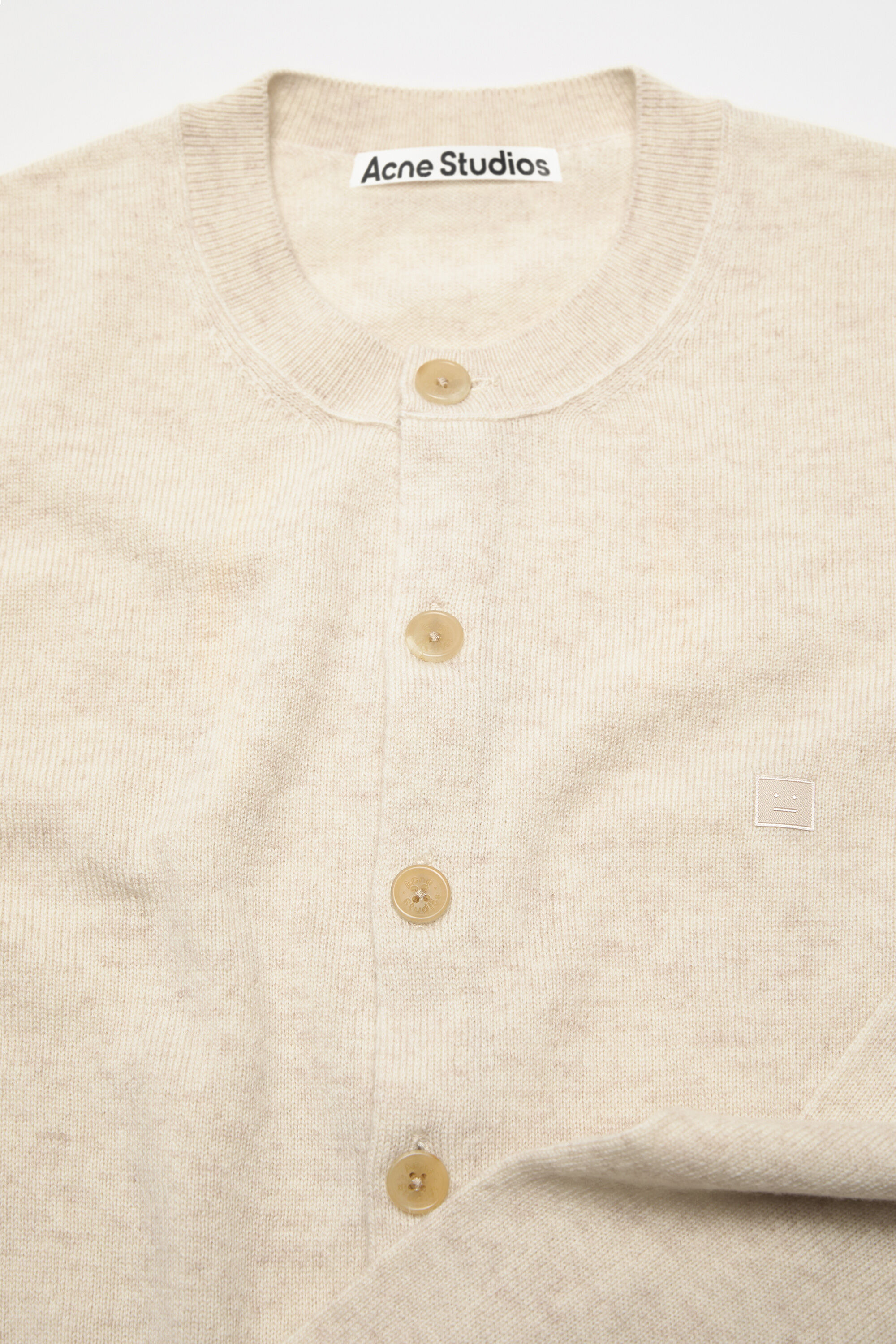 Cadigan yak wool - fitted fit - Oatmeal melange - 5