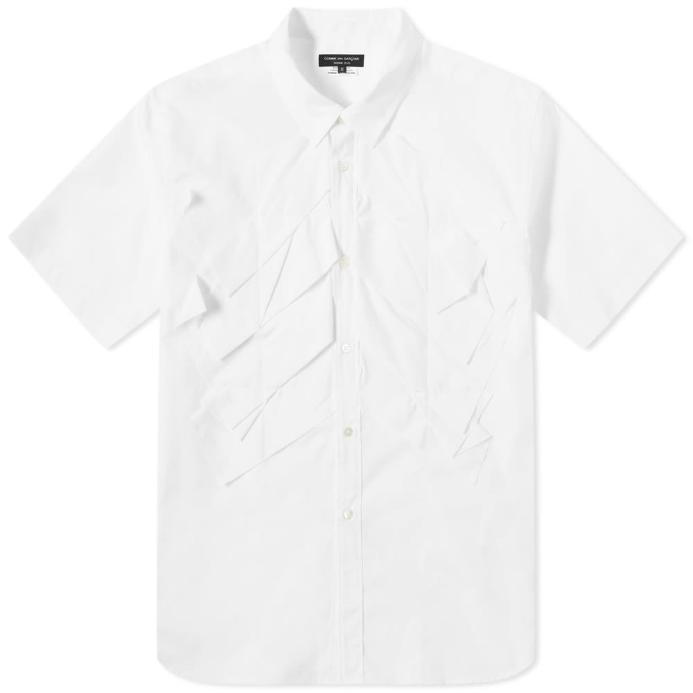 Comme des Garcons Homme Plus Short Sleeve Overlayed Pleats S - 1