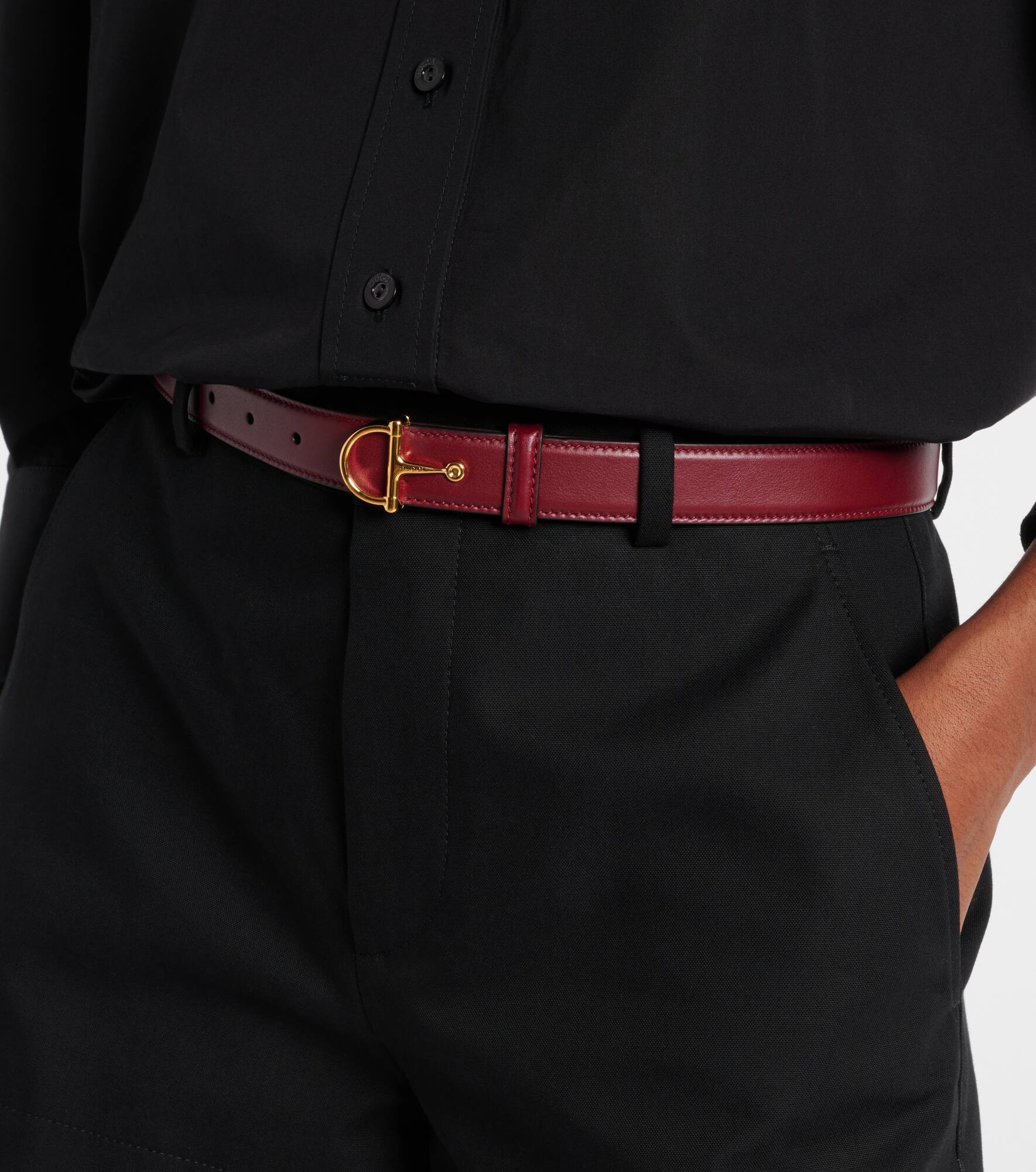 Horsebit leather belt - 2