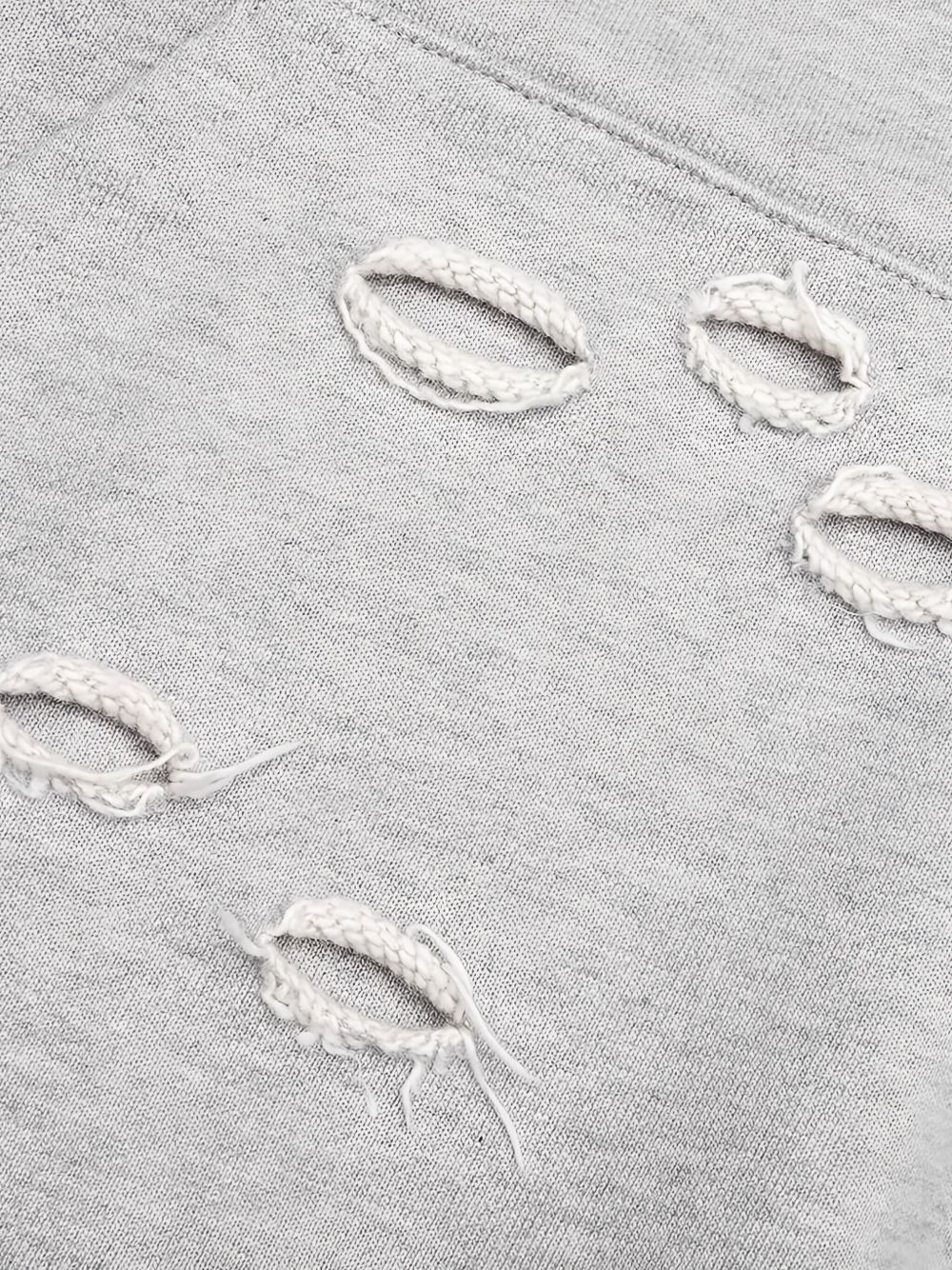 embroidered distressed hoodie - 5