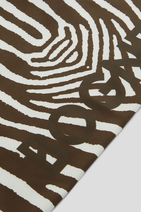 Loop scarf in Brown/Off-white - 3