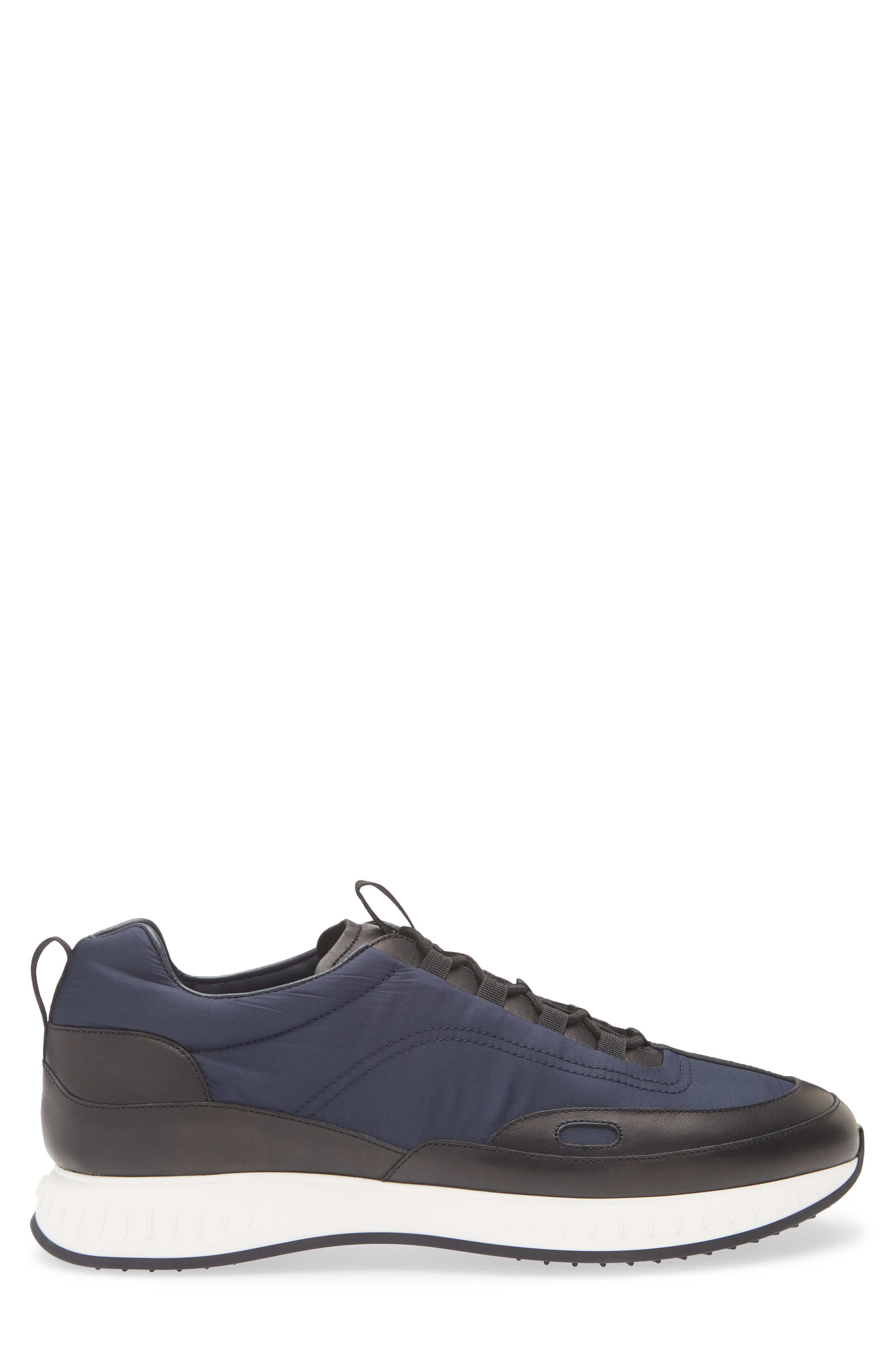 John Lobb Laced Stream Sneaker in Black/Navy at Nordstrom - 3