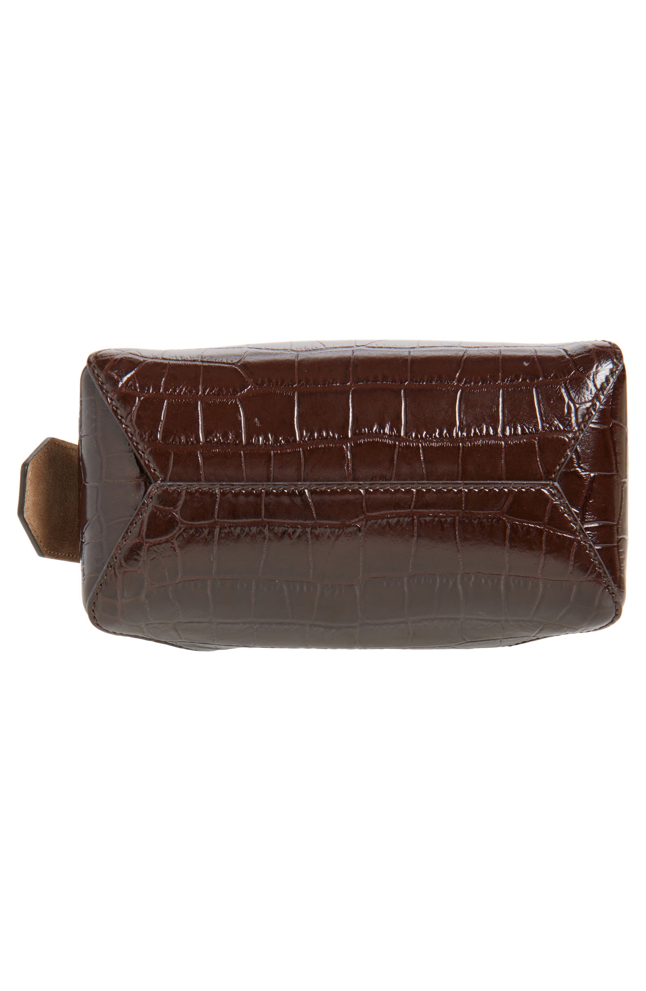 Jimmy Choo Small Diamond Croc Embossed Leather Hobo Bag in Chocolate/Gold at Nordstrom - 6