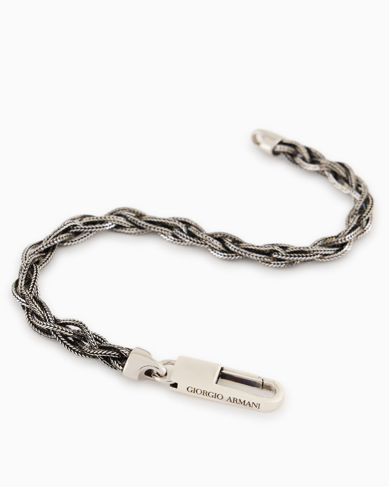 BRAIDED STERLING SILVER BRACELET - 2