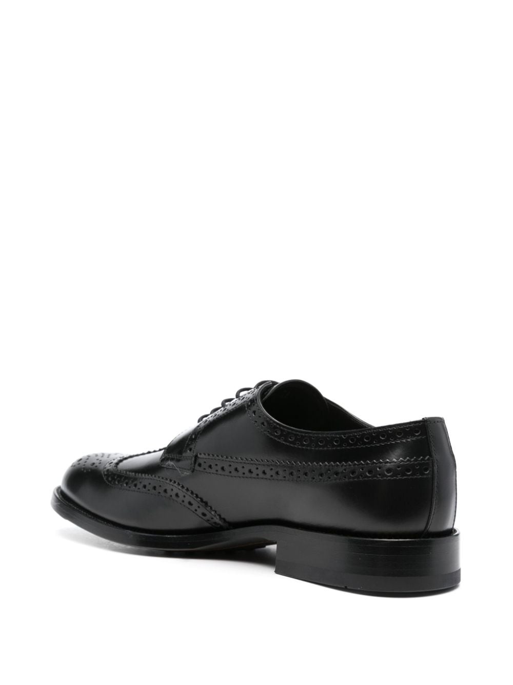 polished-finish lace-up brogues - 6