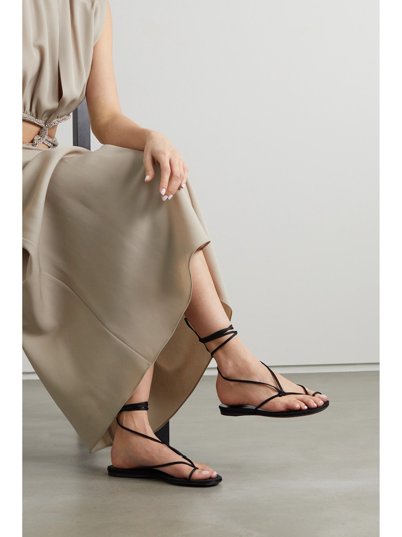 THE ATTICO Kika Satin Sandals outlook
