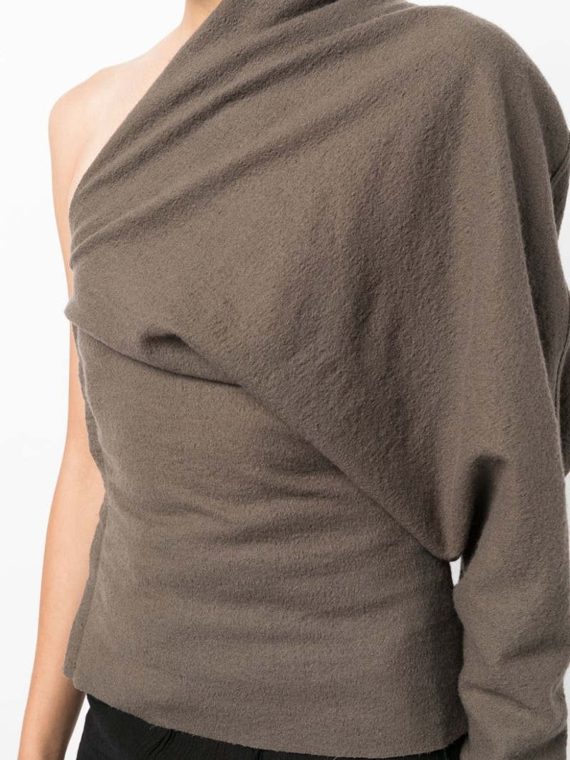 one-sleeve virgin wool top 5