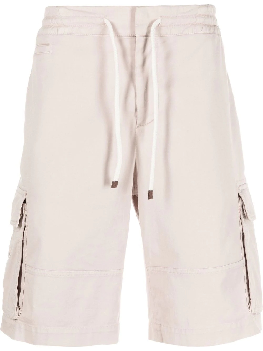 drawstring cargo shorts - 1