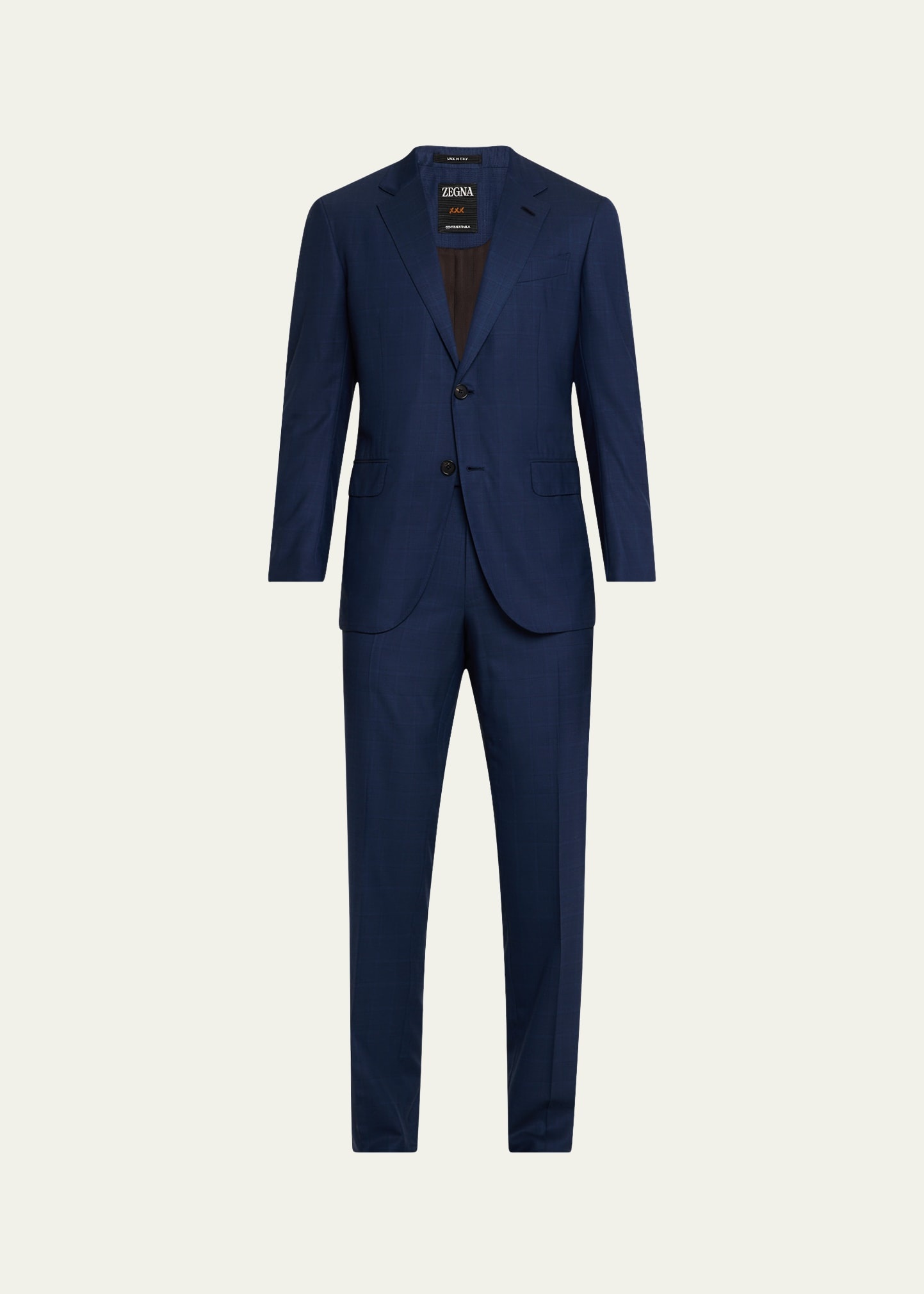 Men's Centoventimila Plaid Suit - 1