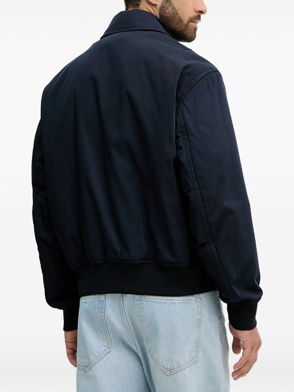 patch-pocket bomber jacket - 3