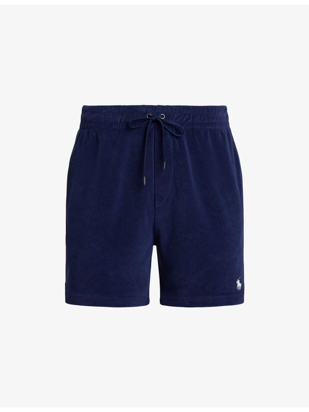 Logo-Embroidered Terry-Textured Cotton-Blend Shorts - 1