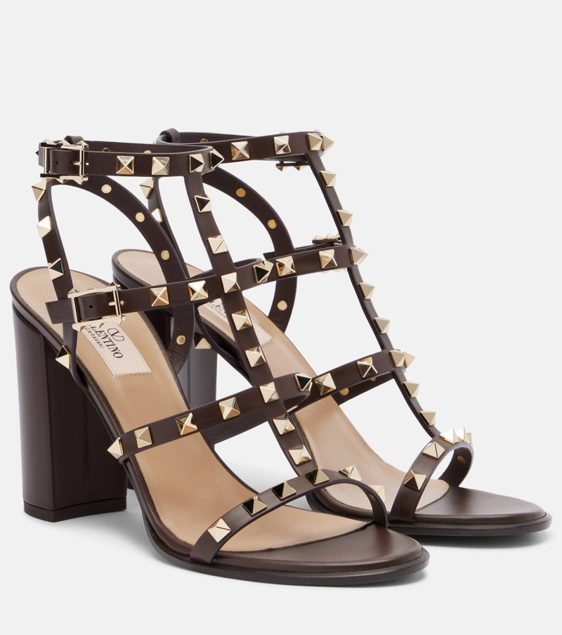 Embellished leather sandals 1