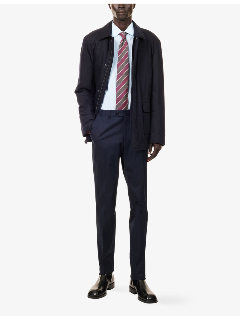 CORNELIANI Straight-Leg Wool Flannel Trousers outlook