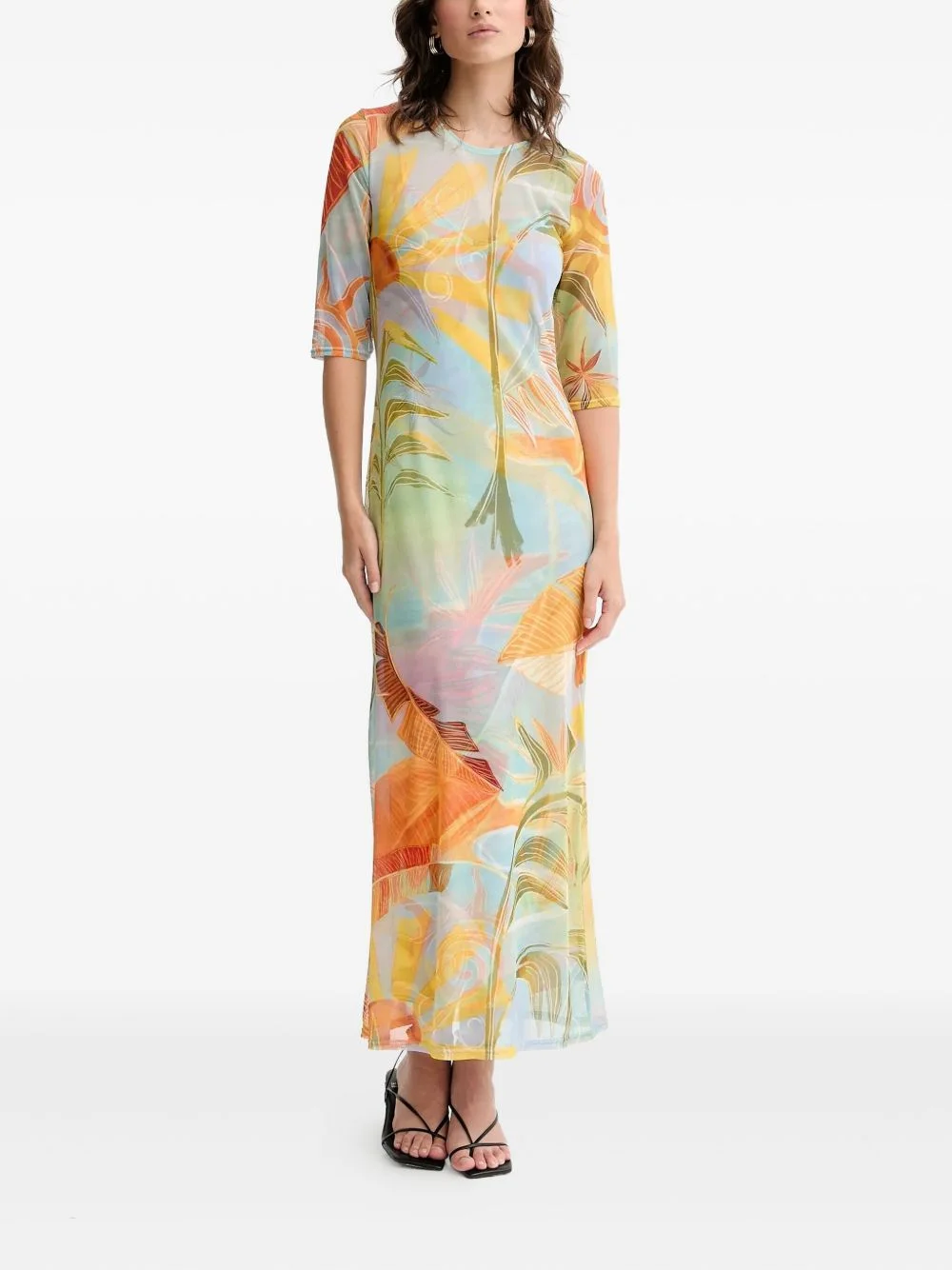floral-print maxi dress - 1