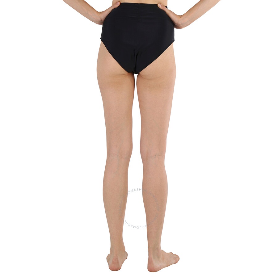 Ganni Ladies Black High-Rise Bikini Bottom - 5