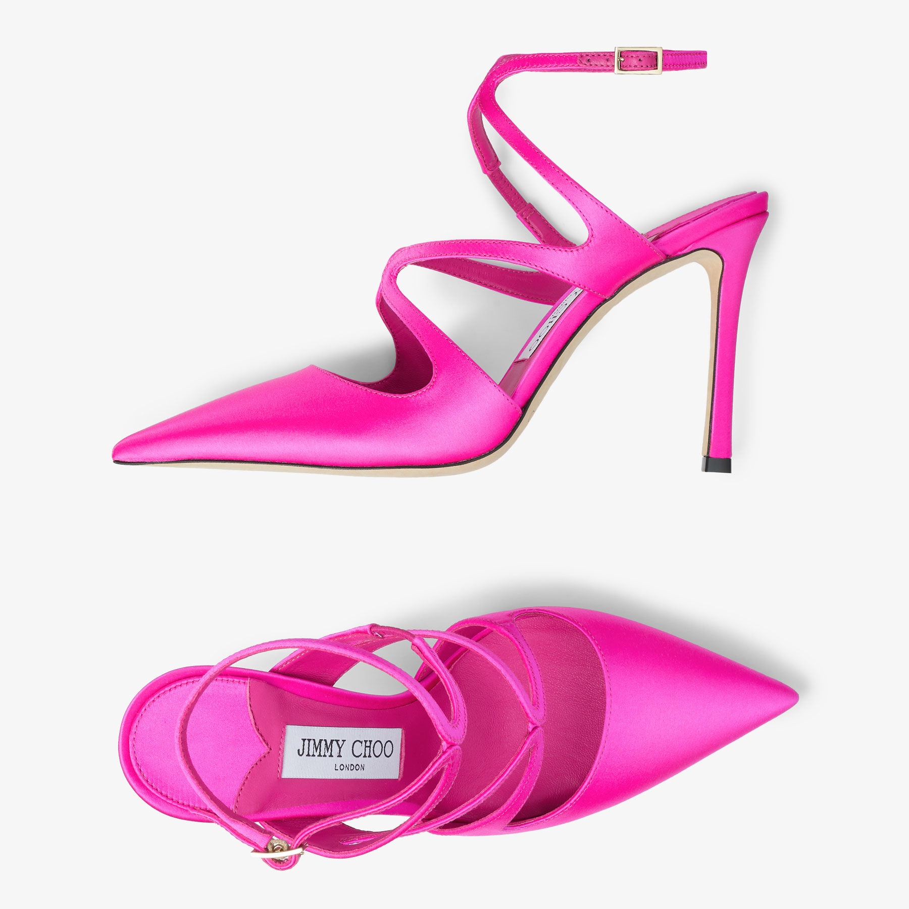 Azia Pump 95
Fuchsia Satin Pumps - 4