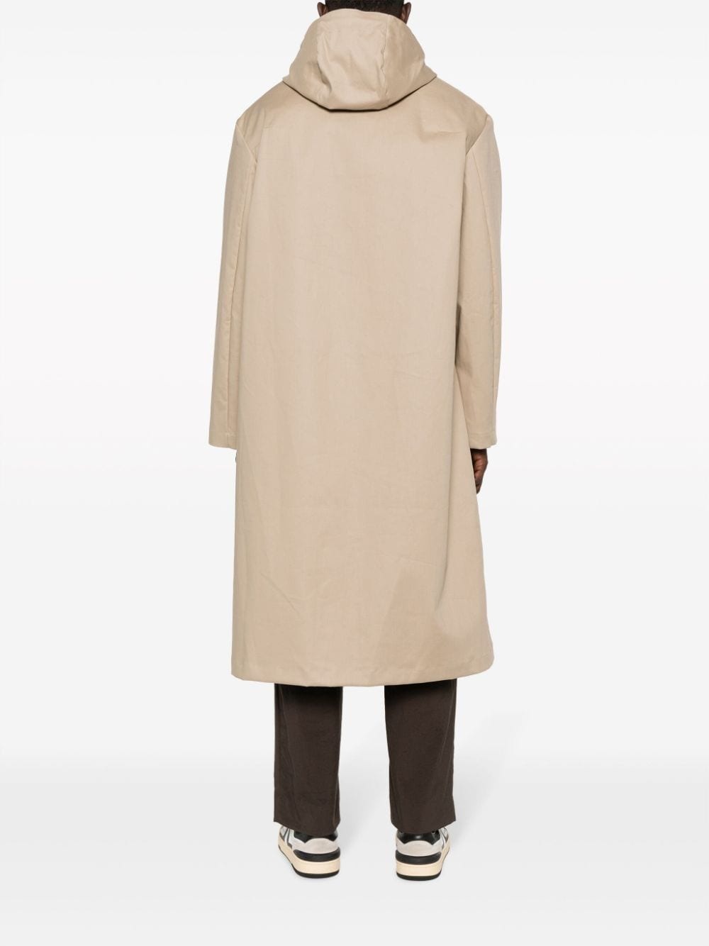 Wolfson hooded trench coat - 4
