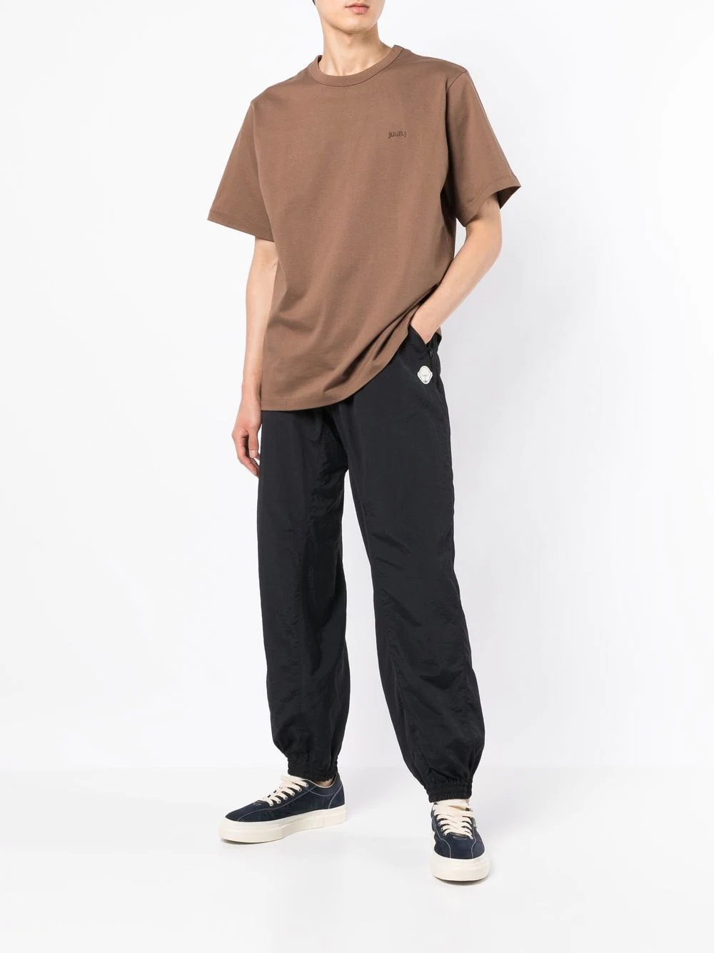 elasticated track pants - 2