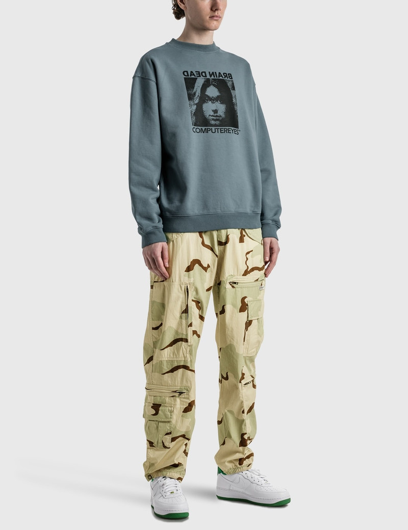 BRAIN DEAD COMPUTER EYES CREWNECK SWEATSHIRT outlook