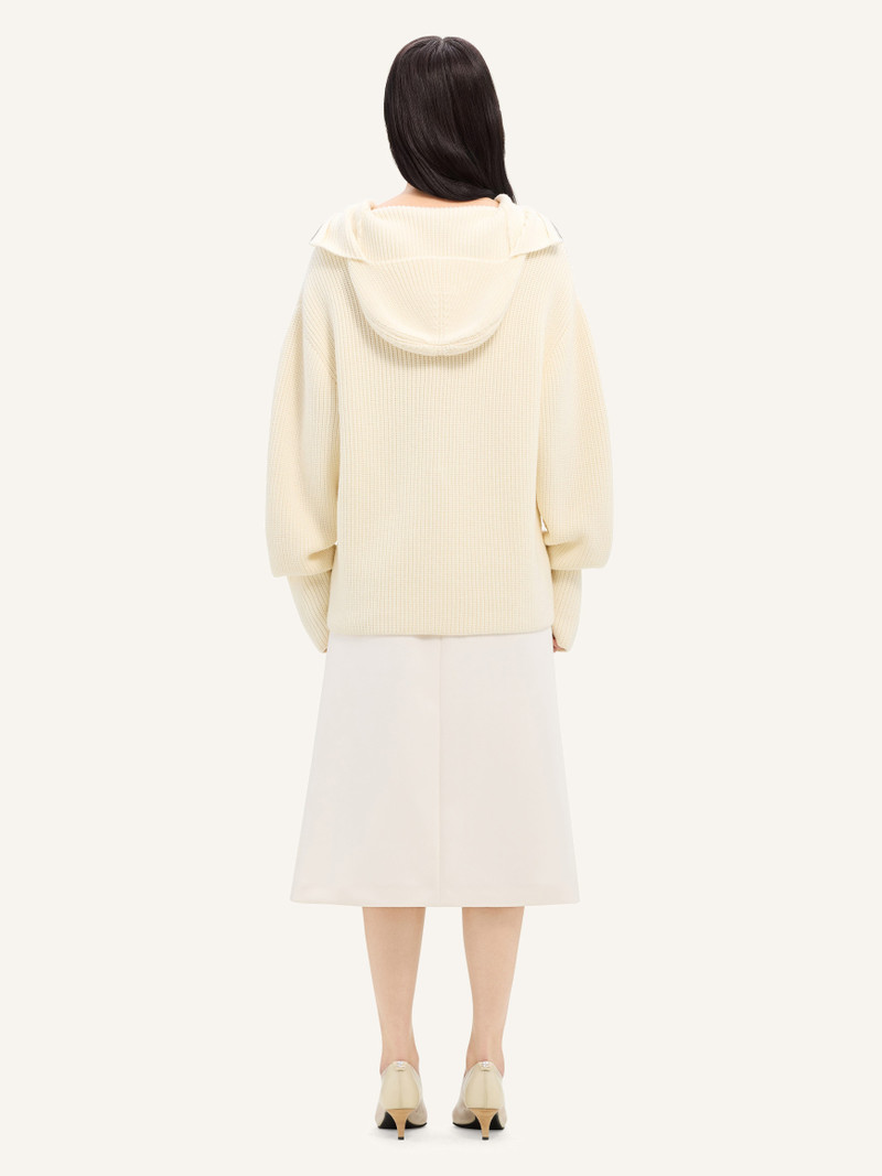 RIBBED WOOL HOODED SWEATER 5