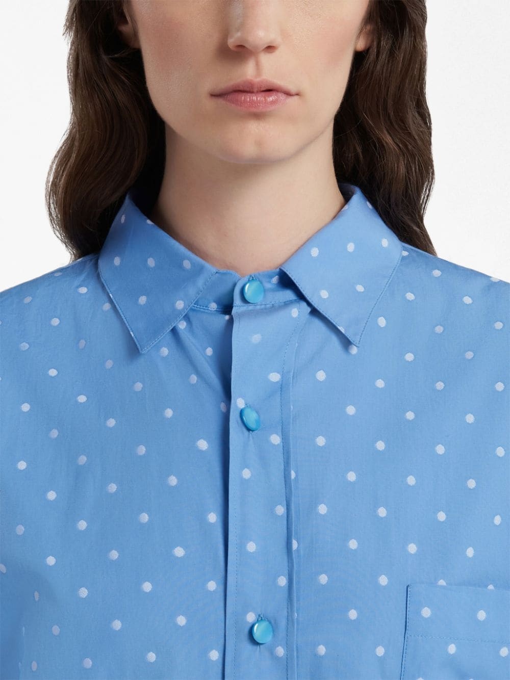 polka-dot cotton shirt - 4