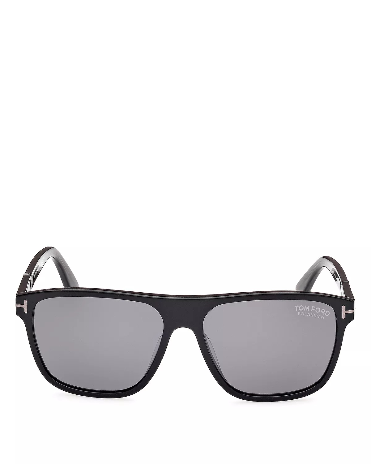 Black Polarized Square Sunglasses, 58mm - 2