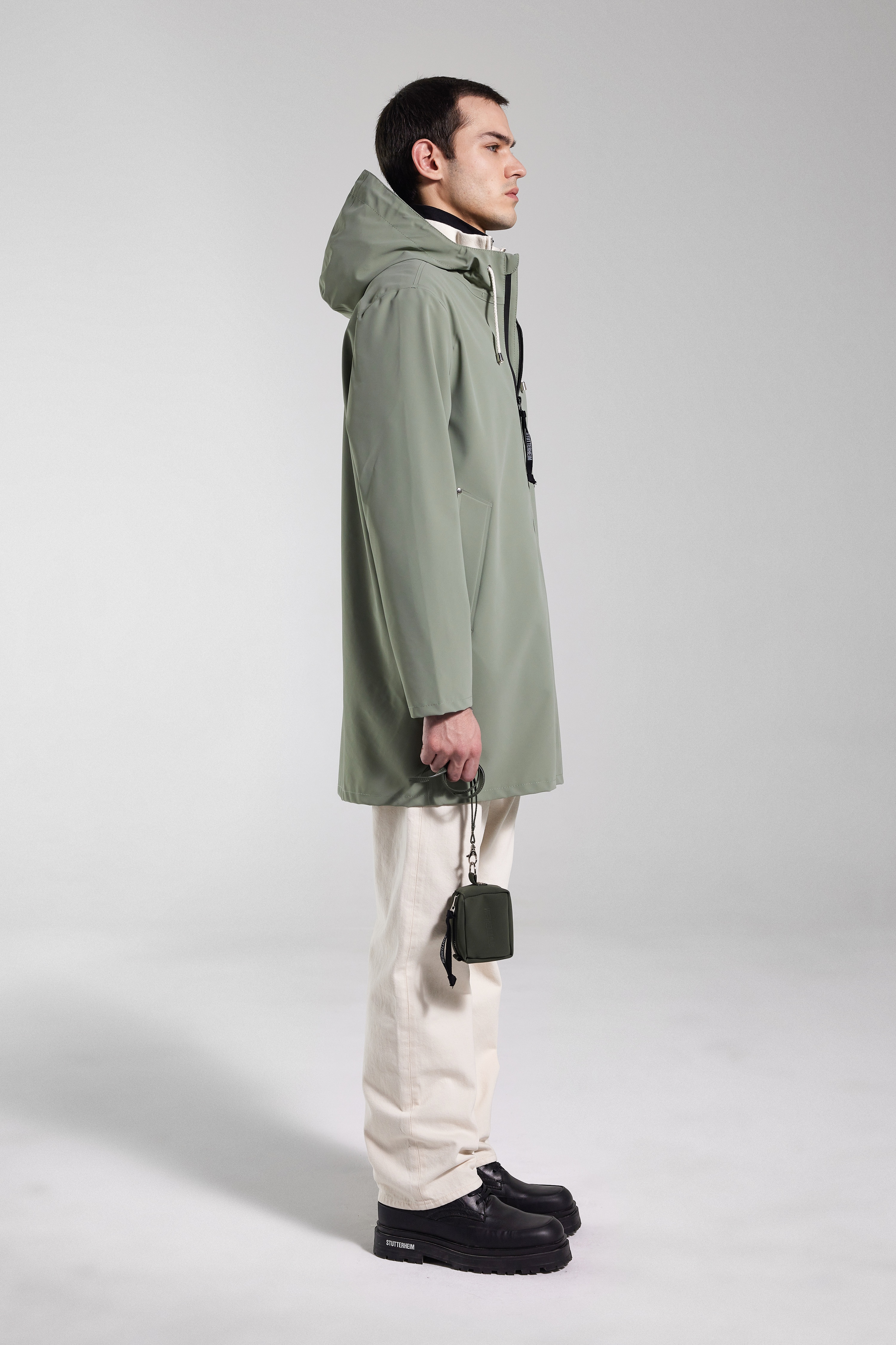Stockholm Lightweight Zip Matte Raincoat Comet - 3