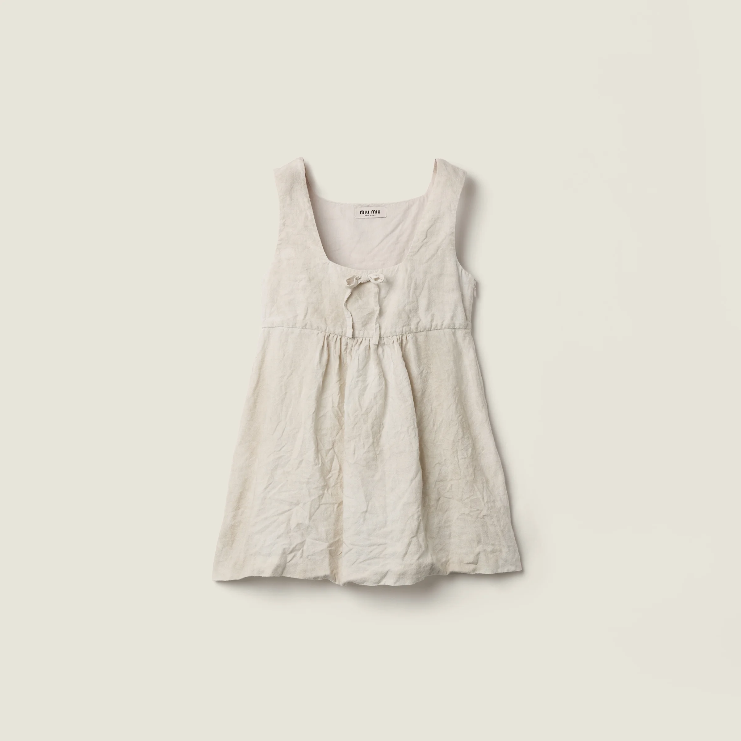 Linen mini-dress - 1