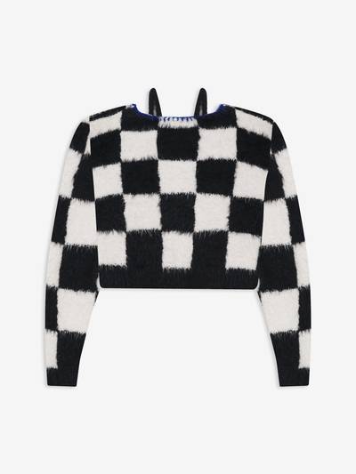 Rhude CHECKERED KNIT CARDIGAN outlook