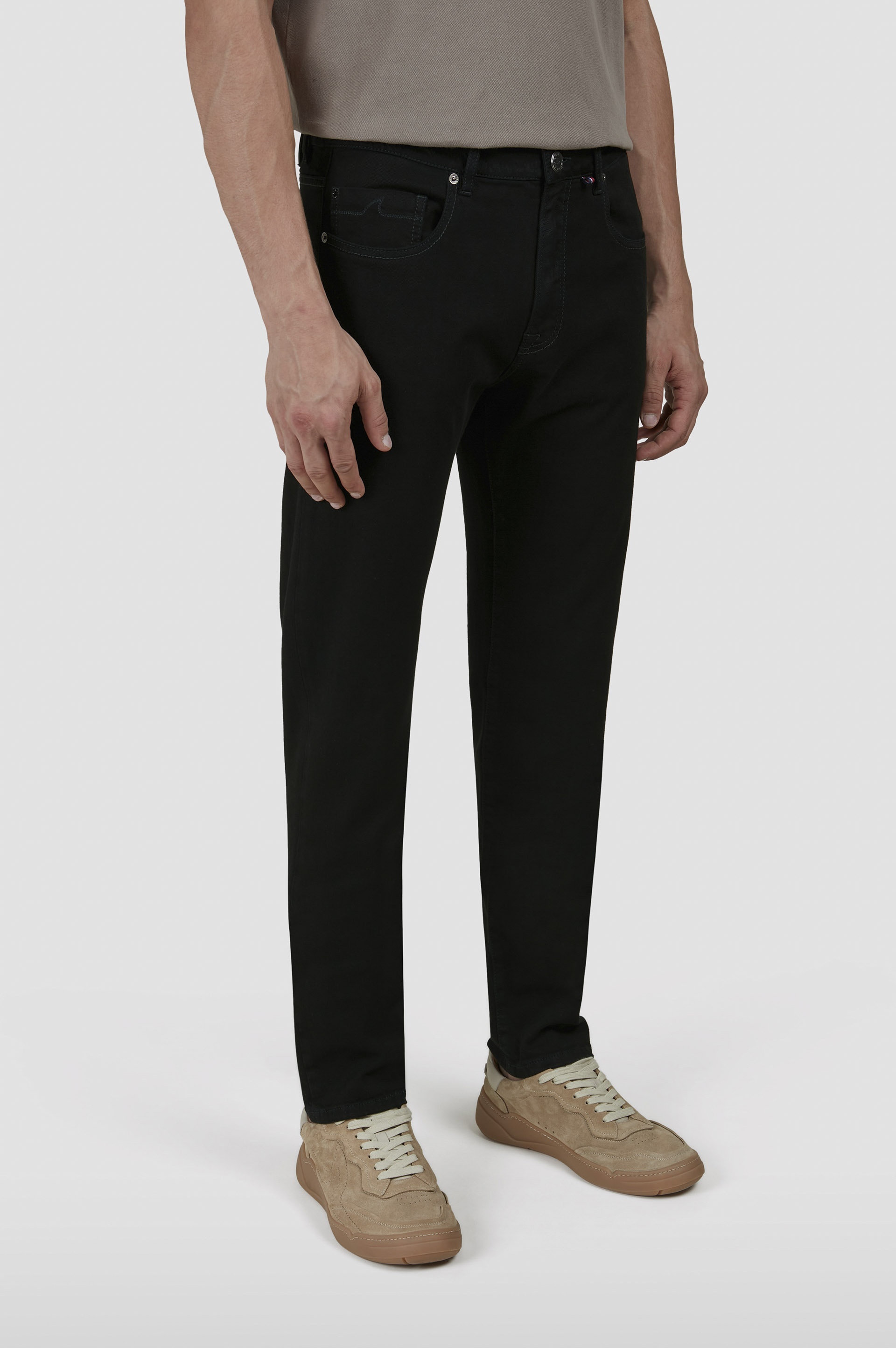 BLACK RIVET JEANS IN ORGANIC STRETCH DENIM - 6