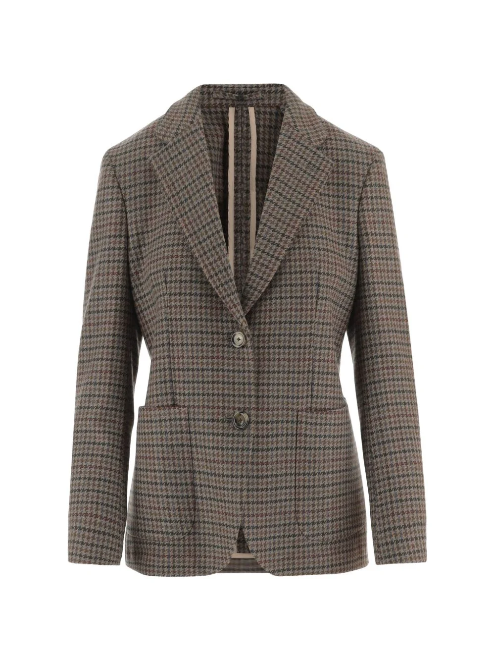 check cashmere blazer - 1
