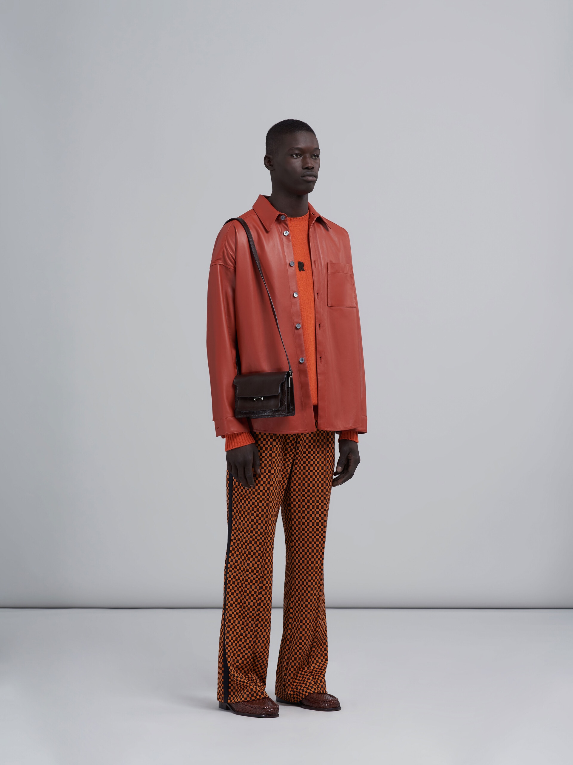 ORANGE CASHMERE SWEATER - 5