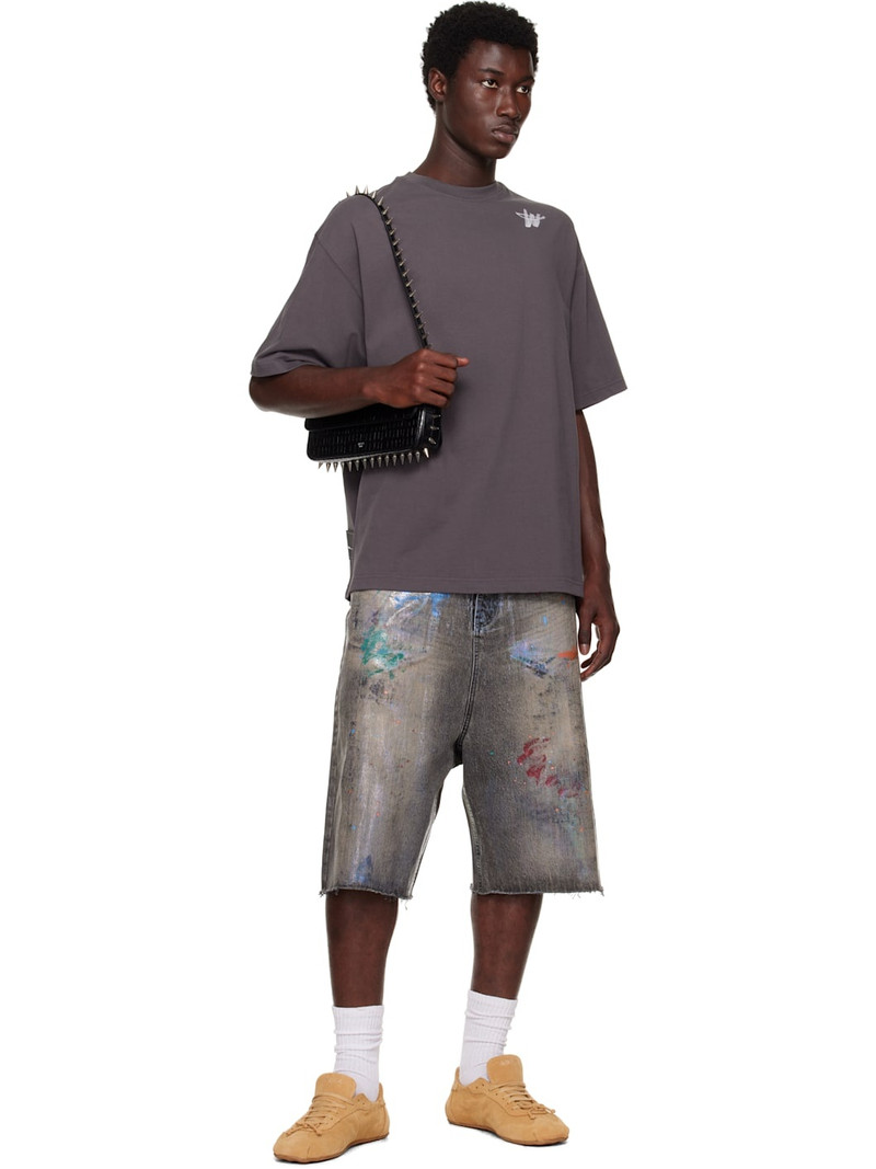 We11done Gray 'WD' Logo T-shirt outlook